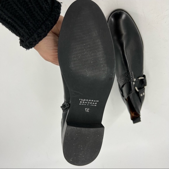 MARROQUI Sanchez black leather ankle boots size 37 eur - Picture 5 of 8